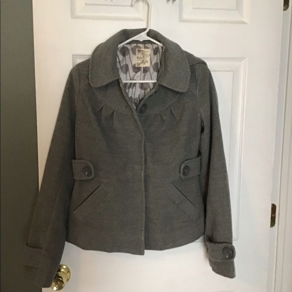 Gray Peacoat - image 1